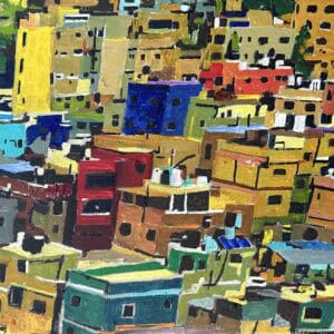 The Refugee Camp #13 - Palestinian Art